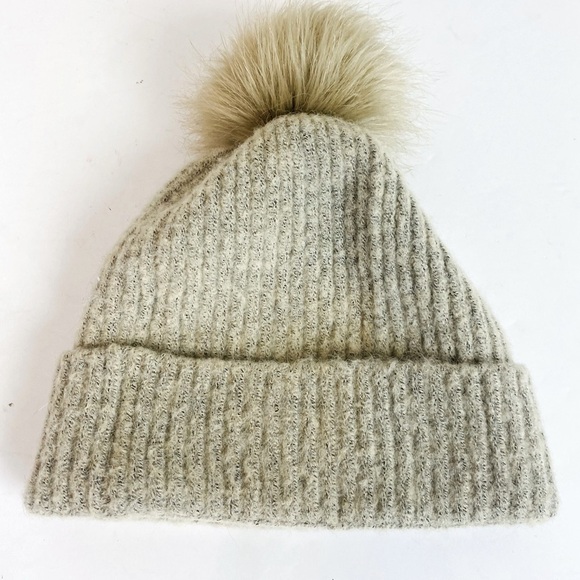 Columbia Winter Blue Pom Pom Beanie OS - Picture 3 of 6